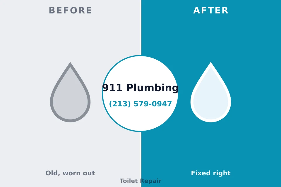 Before and after: plumbing repair Stewartville, MN